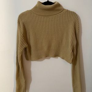 Turtleneck Crop Sweater